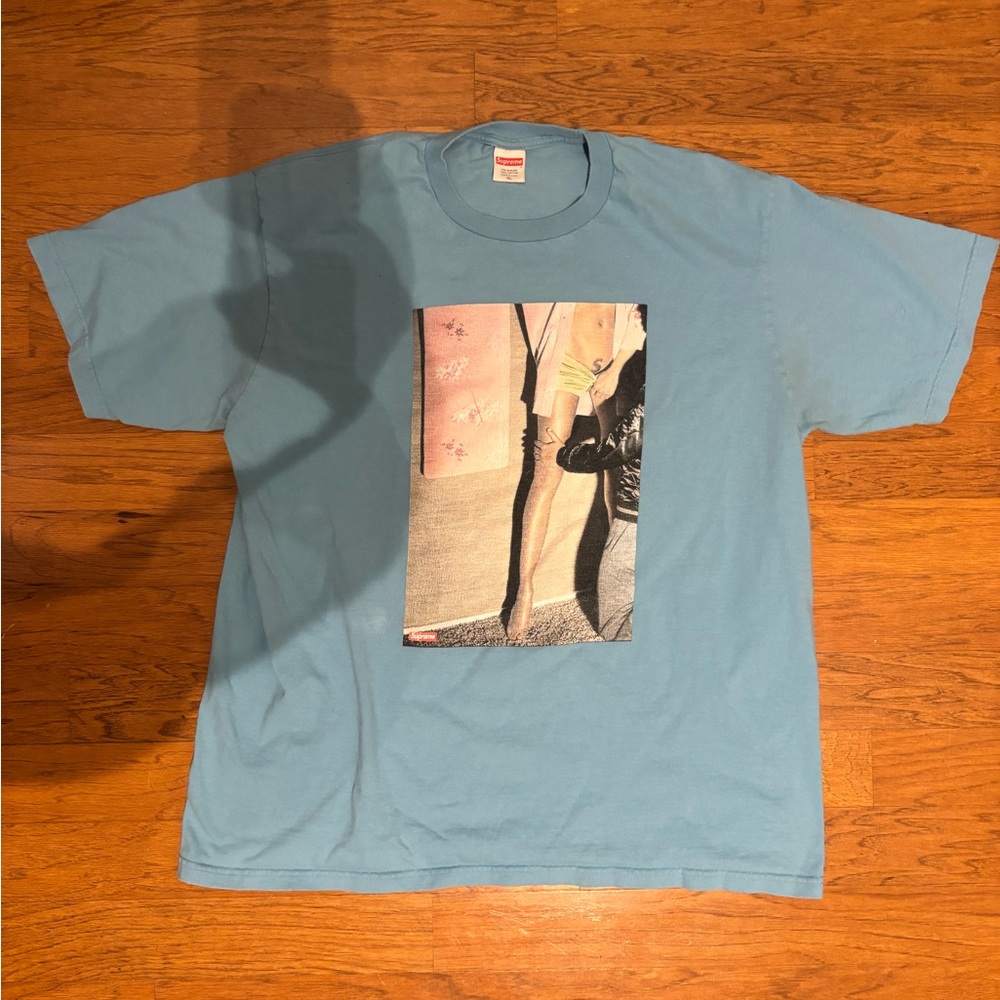 Supreme Graphic Blue T-Shirt xl